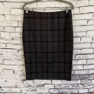 Philosophy Plaid Pencil Skirt